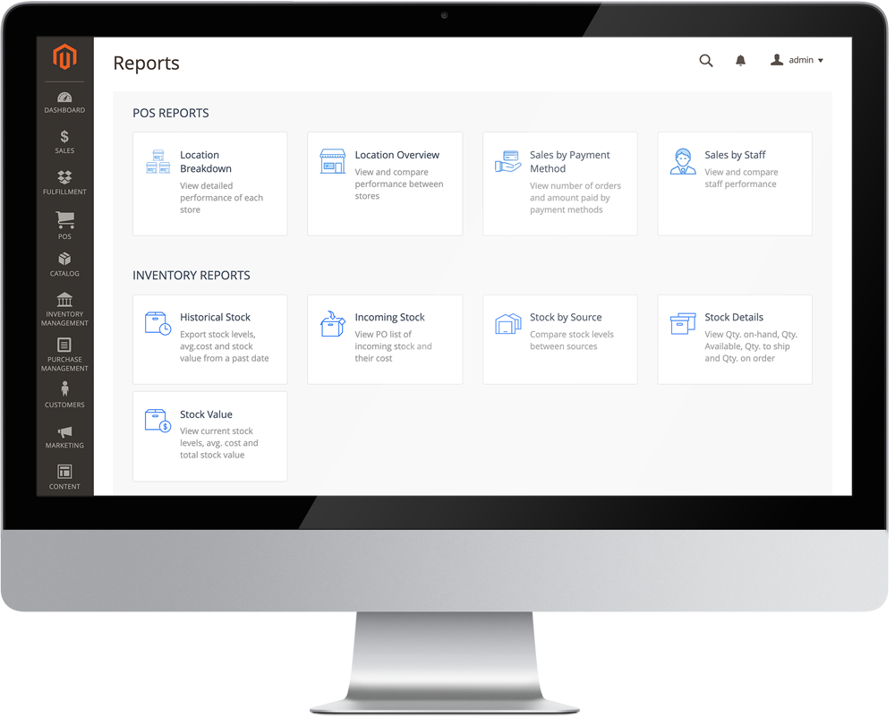 POS Report Overview on Computer