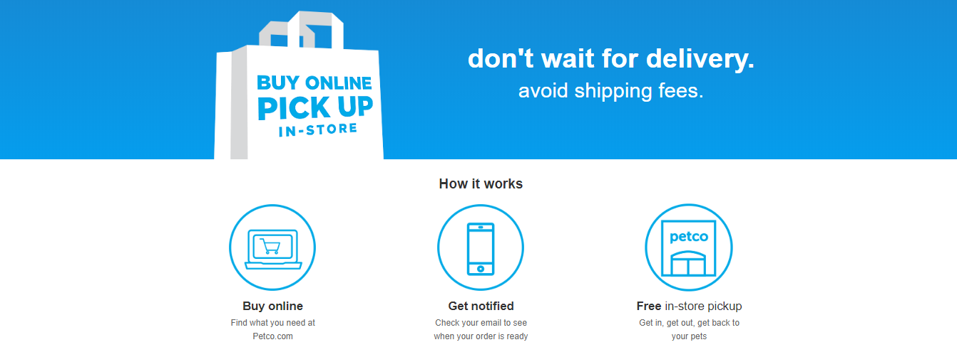 Petco’s Buy Online, Pick Up in Store
