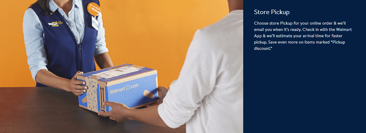 Walmart’s store pickup policy