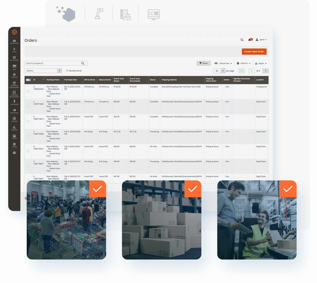 Magento POS syncs data in real time