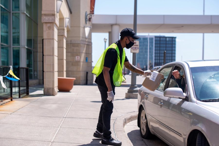 curbside pickup background