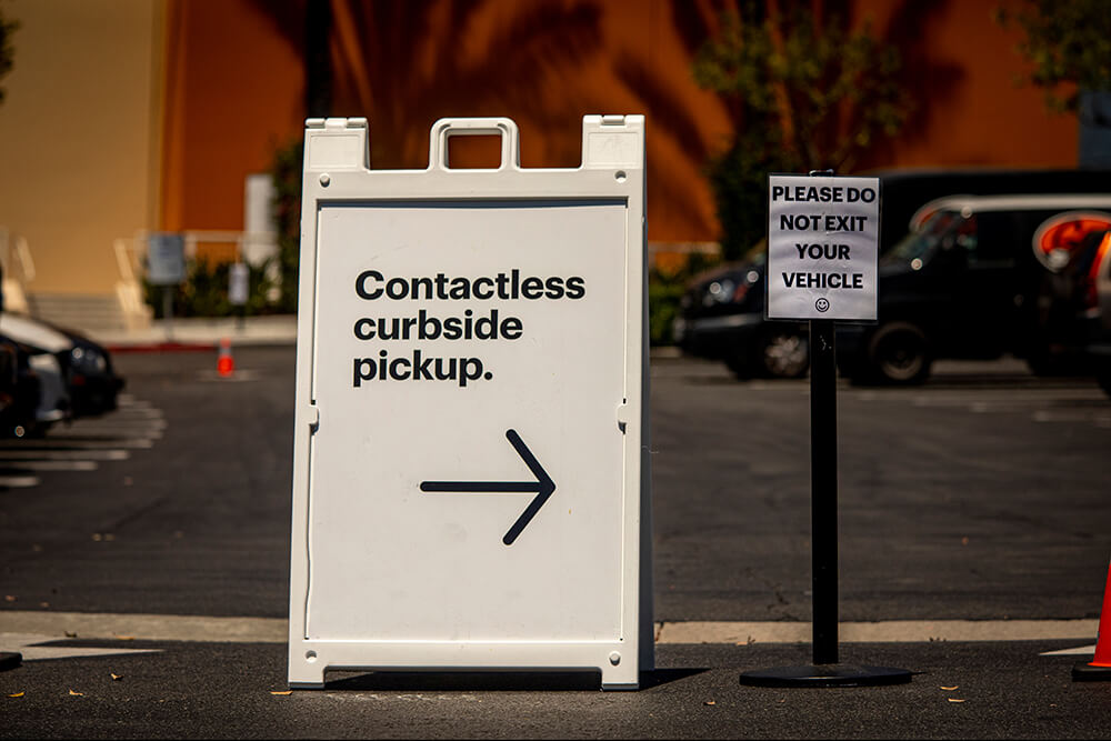 curbside pickup badge