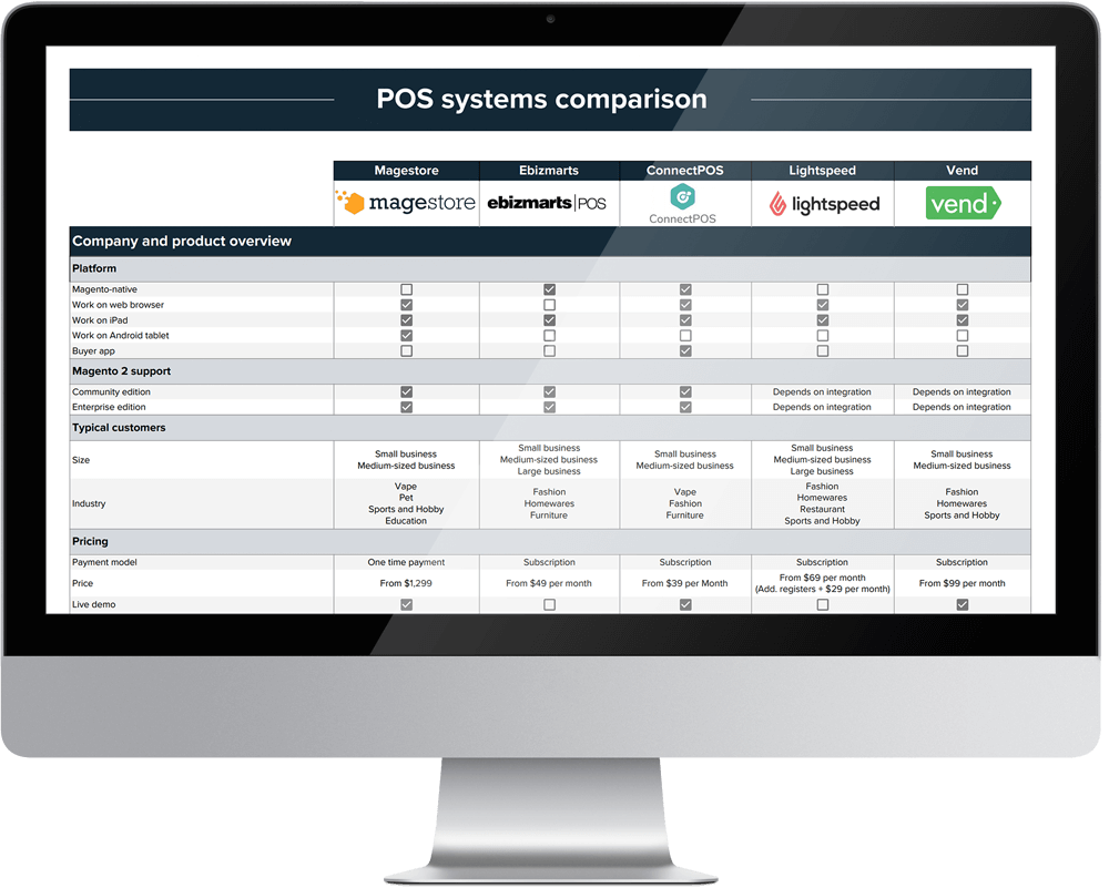 pos comparison