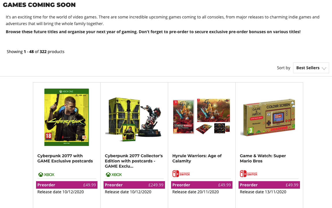 preorder program
