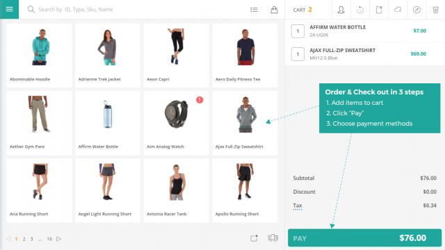 connectPOS checkout
