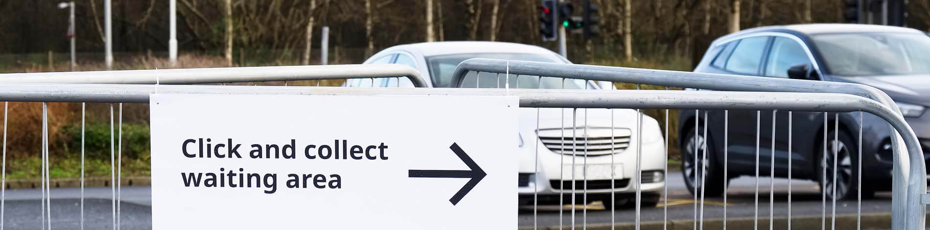 click and collect waiting area