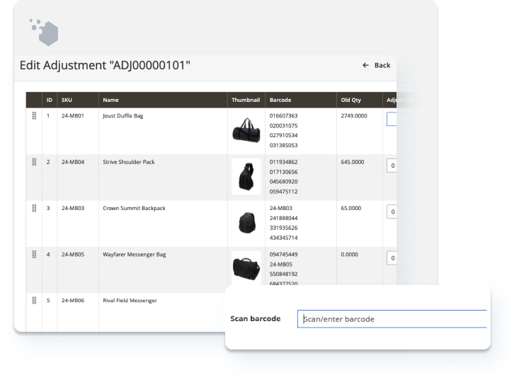 magento barcode for inventory