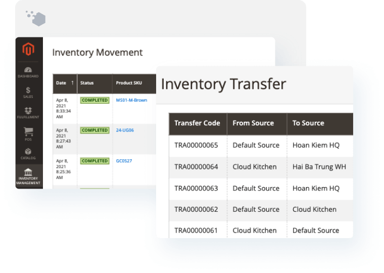 magento inventory management