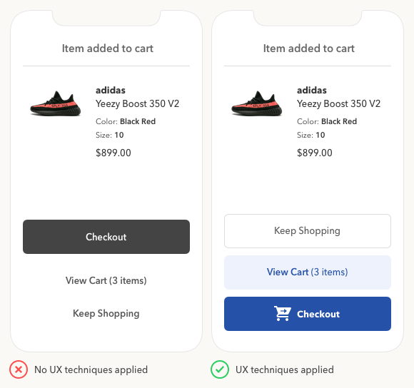 Put CTA buttons in the right size and at the right place
