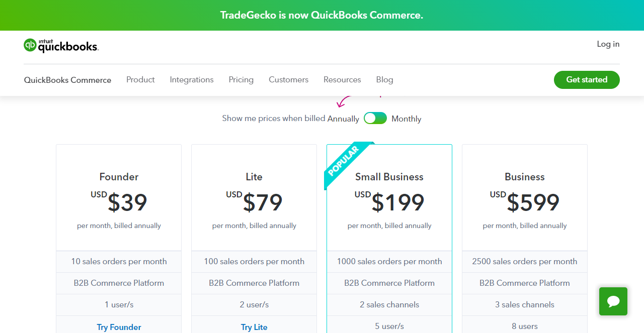 QuickBooks Commerce inventory management software
