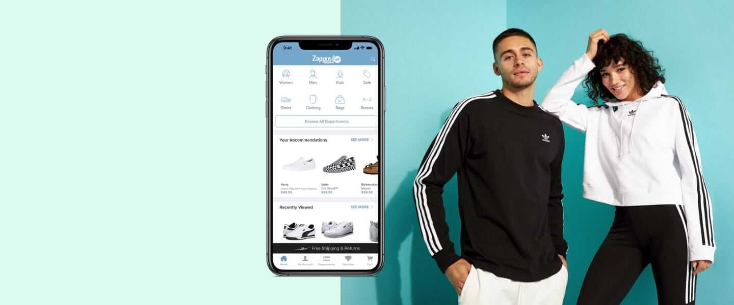 Fashion collections published periodically in Zappos mcommerce