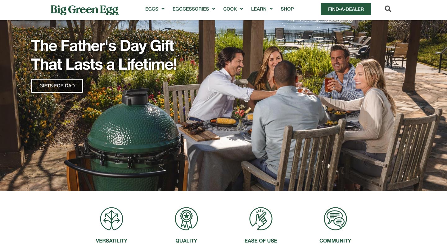 headless commerce example Big Green Egg