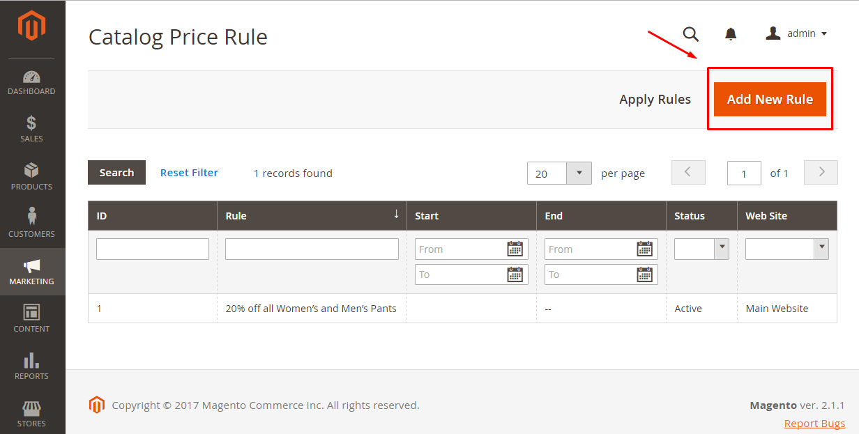 Discount feature and coupon codes of Magento