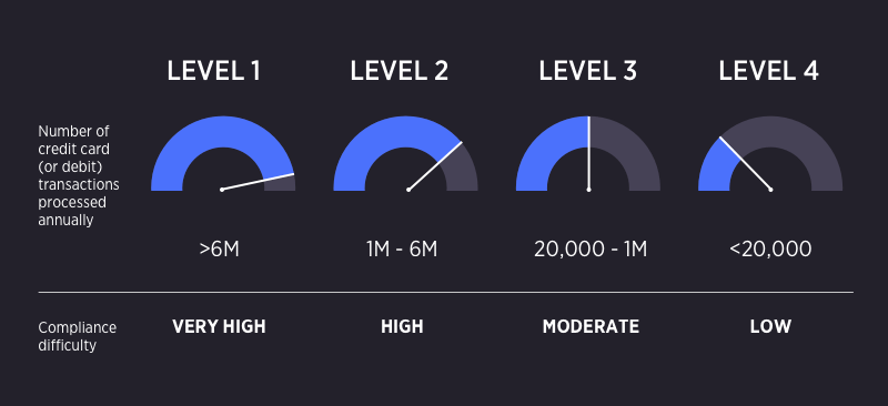 PCI compliance levels