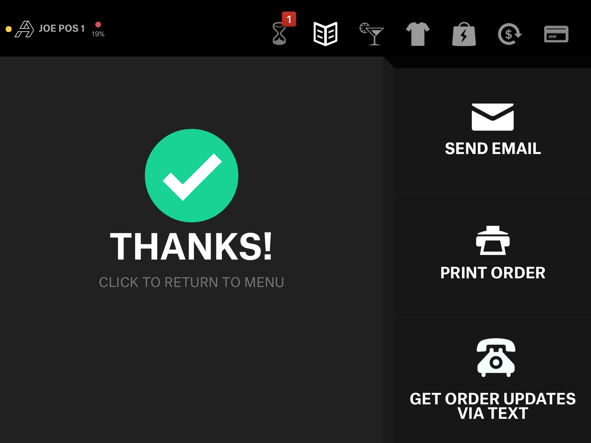 Provide multiple options for receipts