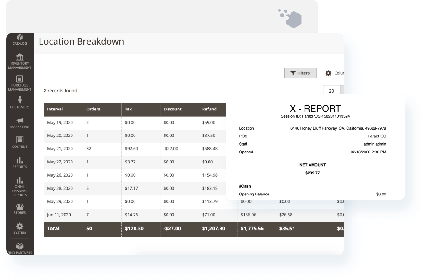 Add sales report to your POS system to reconcile cash drawers more easily