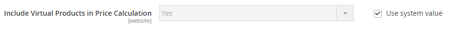 Include Virtual Products in Price Calculation
