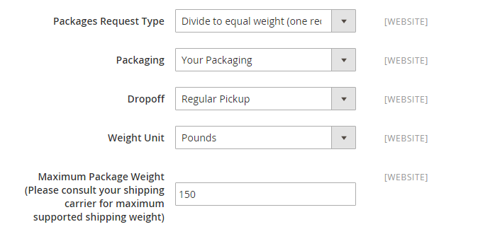 Set up FedEx Packaging