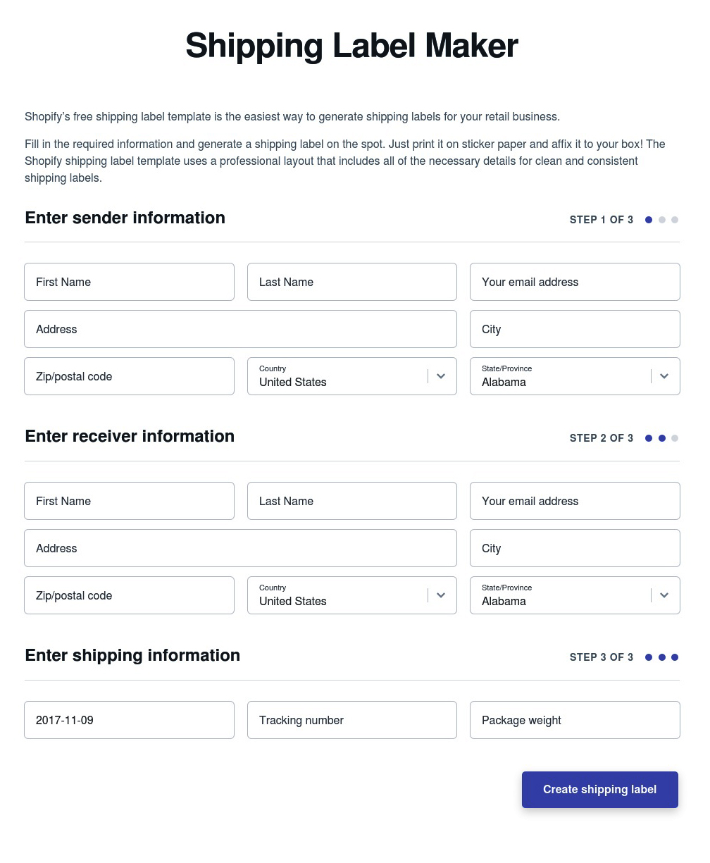 How to create a shipping label in Magento Intended For Usps Shipping Label Template Word