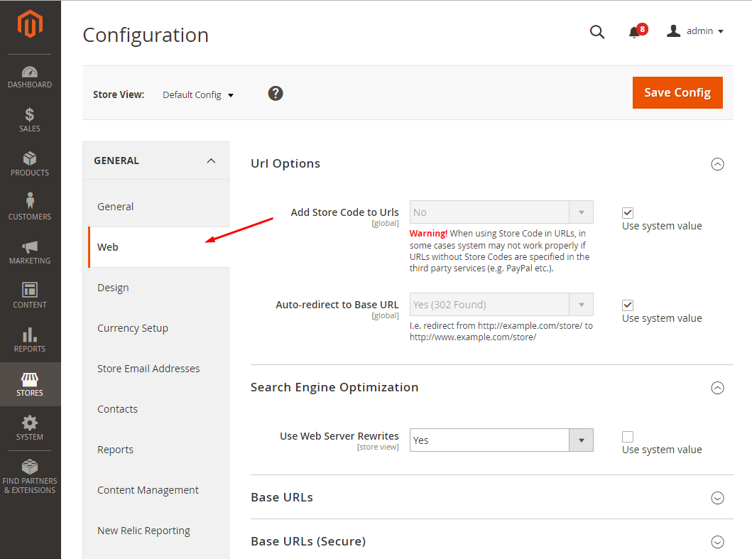 Enable Search Engine Friendly URLs in Magento
