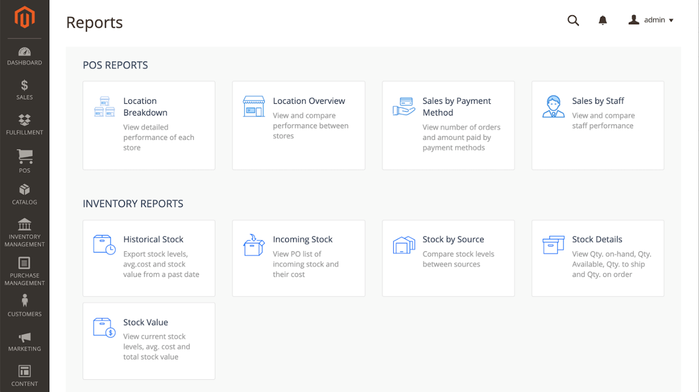 Magestore POS reporting tool-5 best pos systems for food trucks