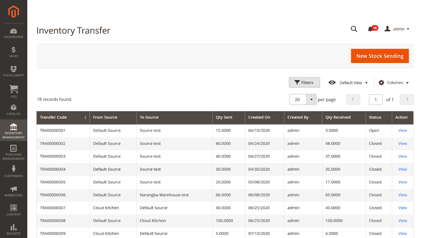 Magestore POS tracks inventory flow