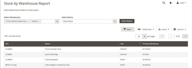 10-stock-by-warehouse-magento 2 inventory report