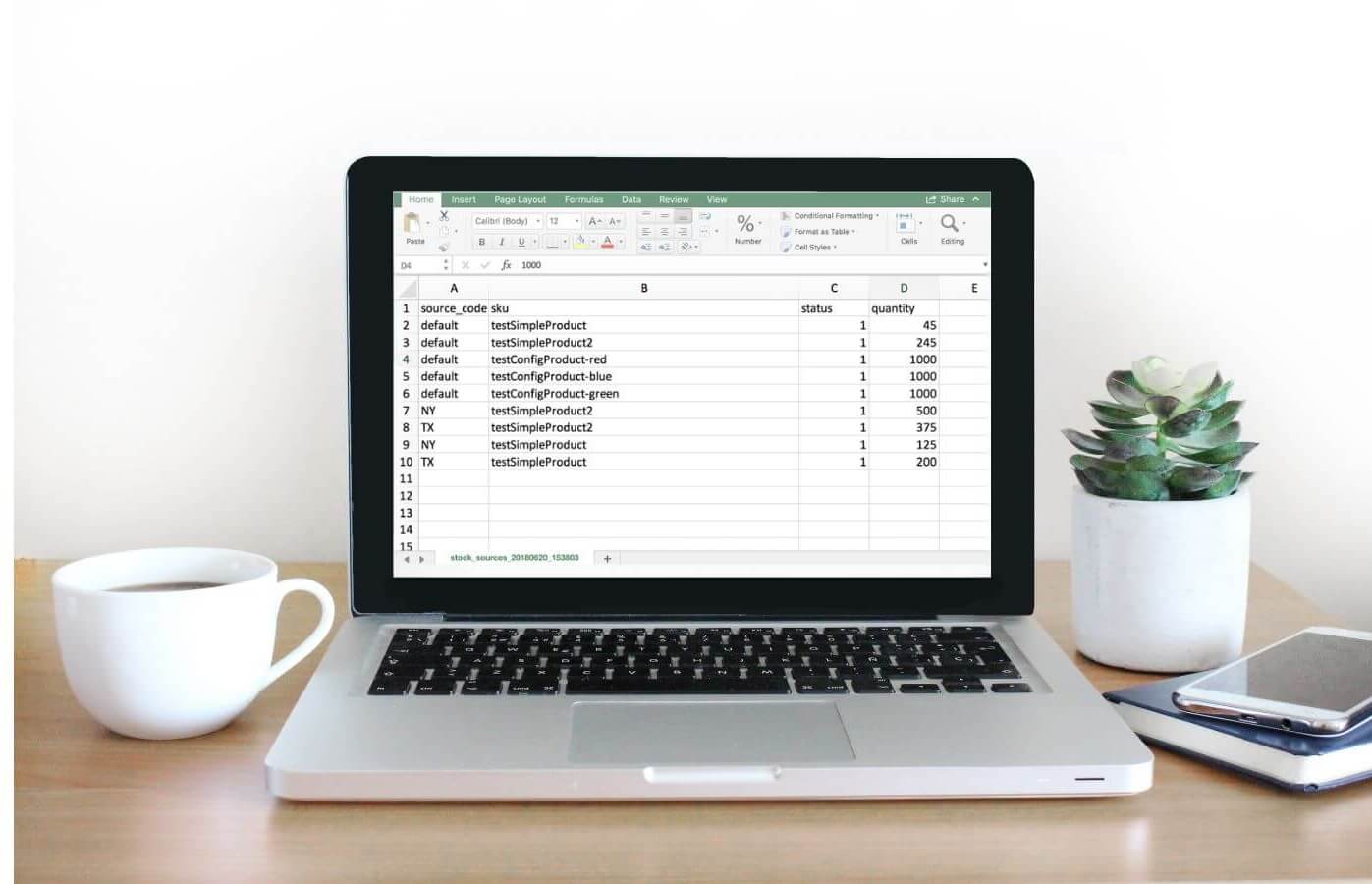The default size of a CSV file is 2M maximum