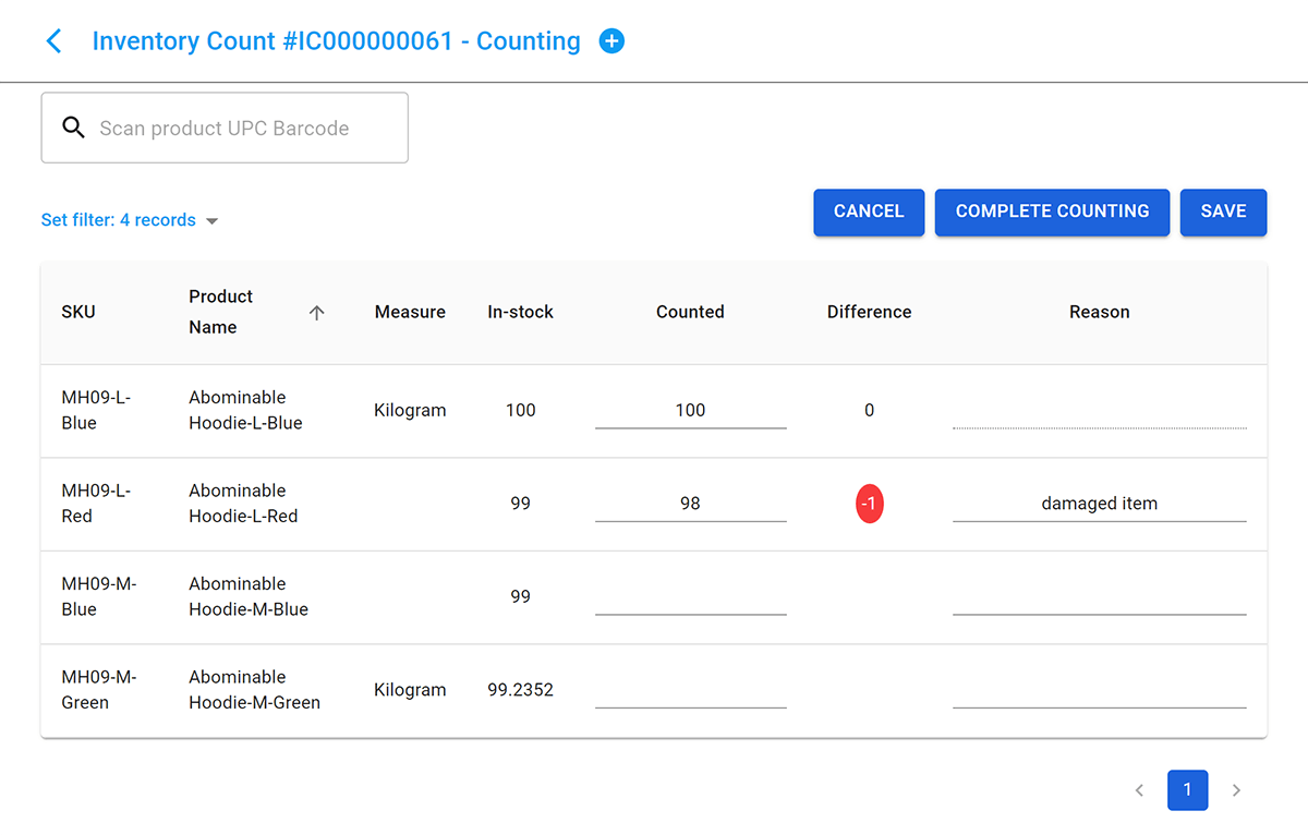 magento PWA count stock