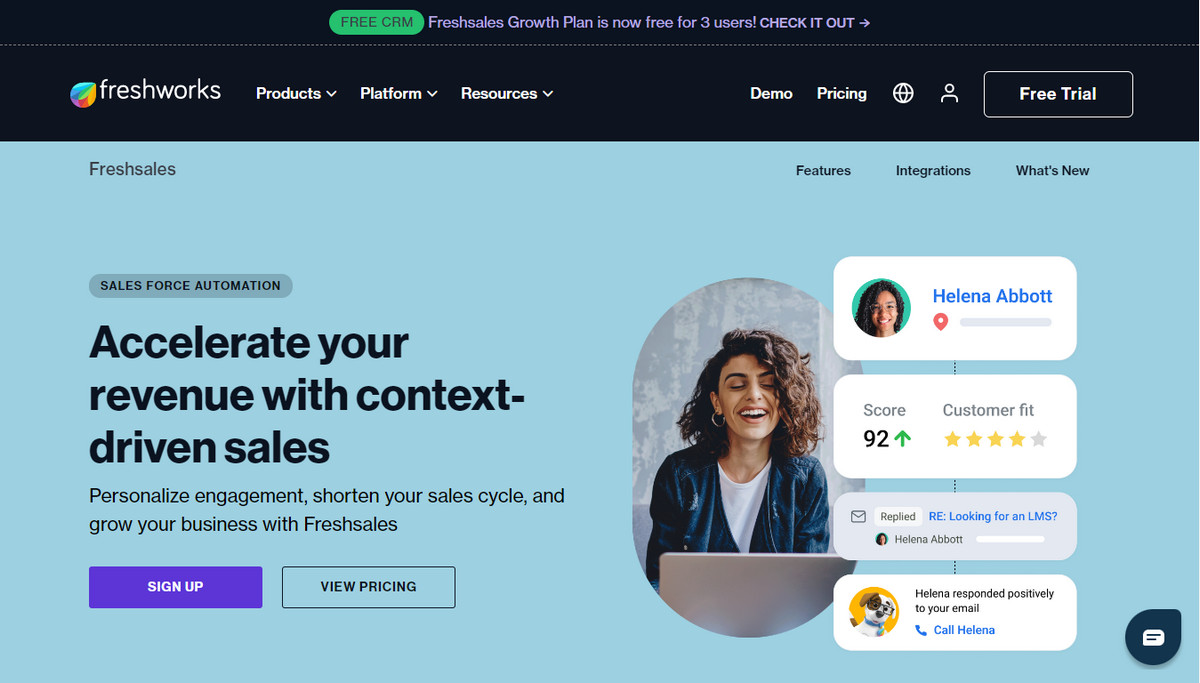 Freshworks CRM for magento