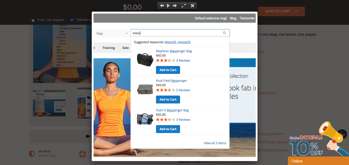 Magento 2 Auto Search Extension