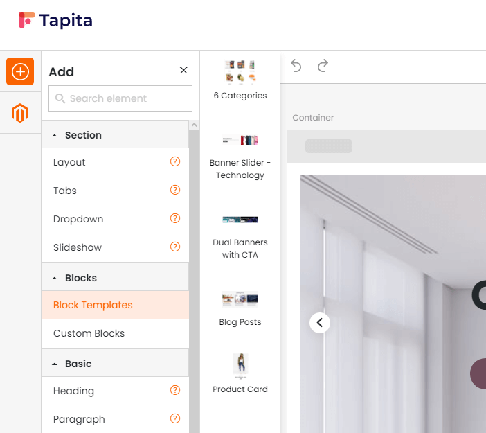 tapita page builder