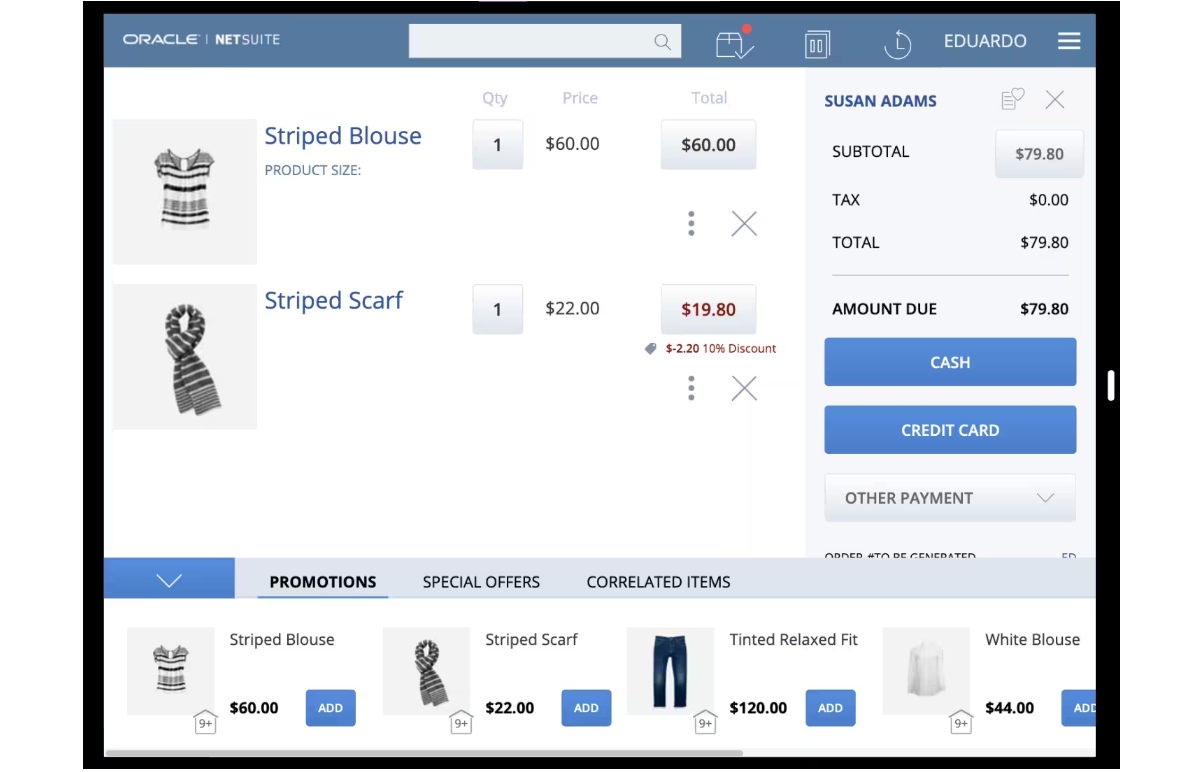 NetSuite Point of Sale