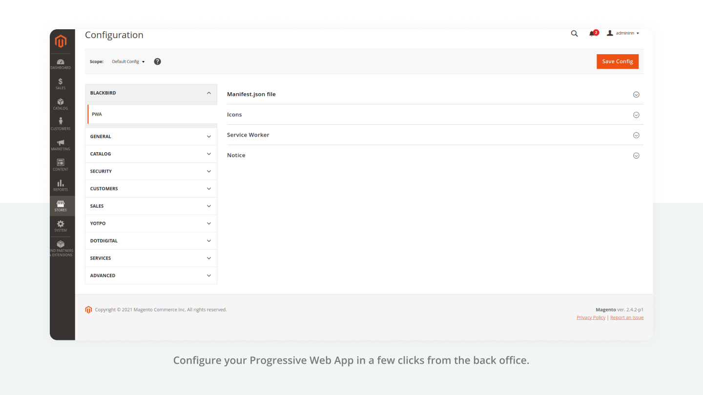PWA for Magento 2 from Blackbird