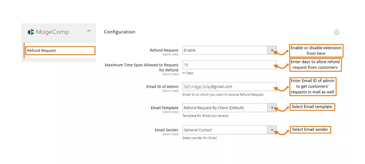 MageComp Magento 2 Refund Extension