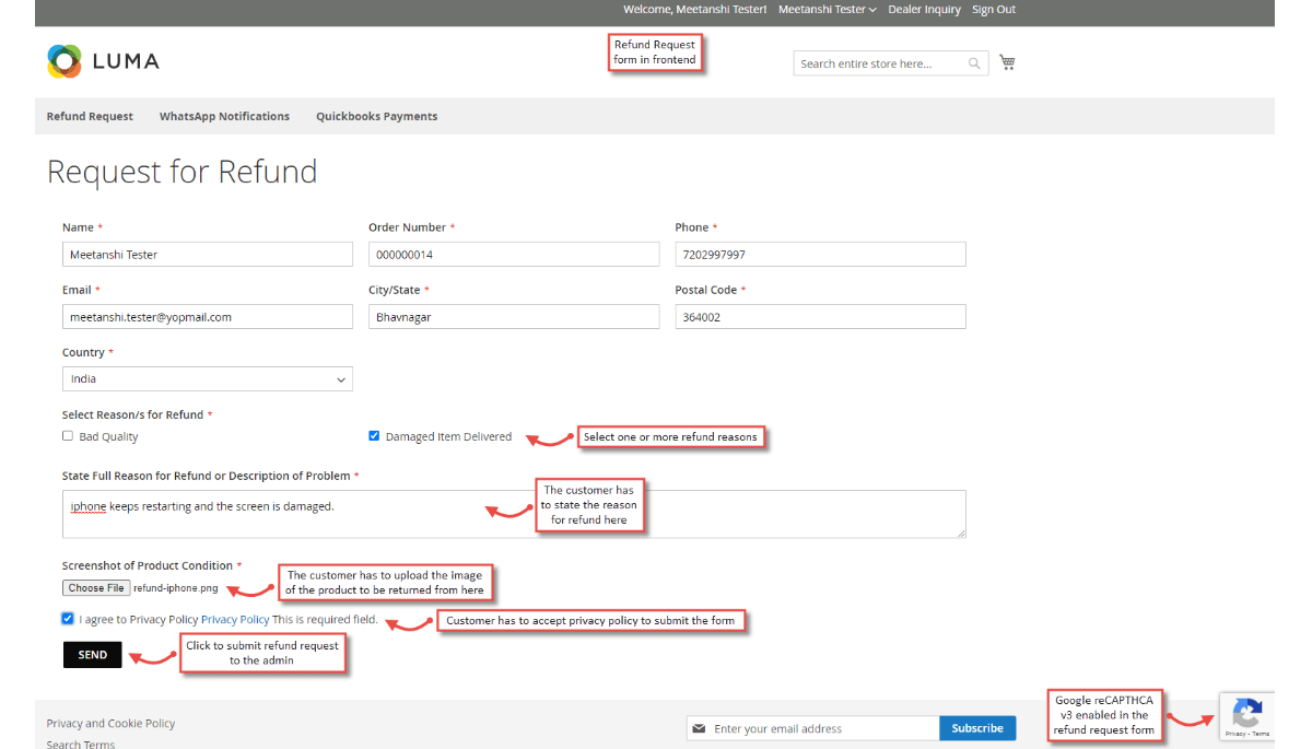 magento refund module