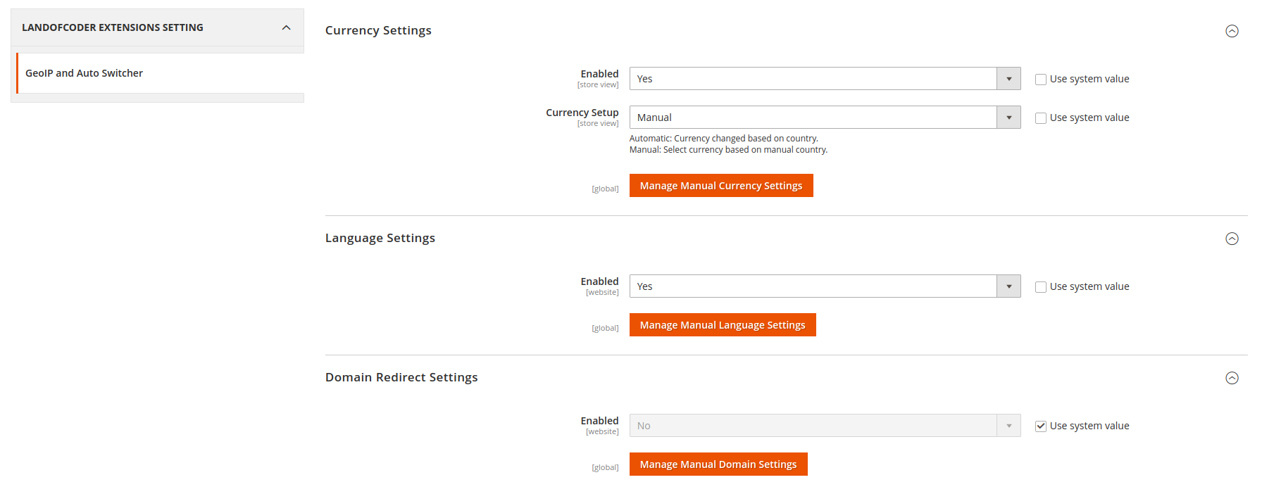 Magento 2 GeoIP currency switcher