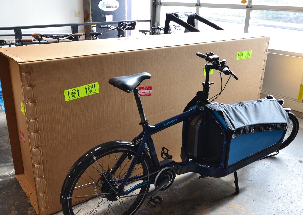 A bike used to deliver goods