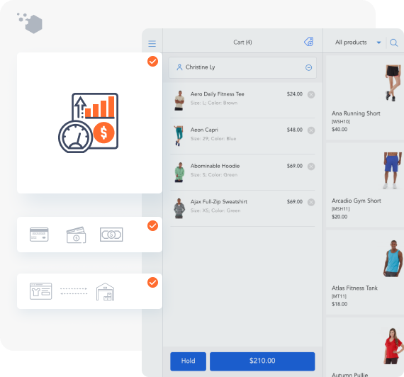create and manage order fast on POS at event