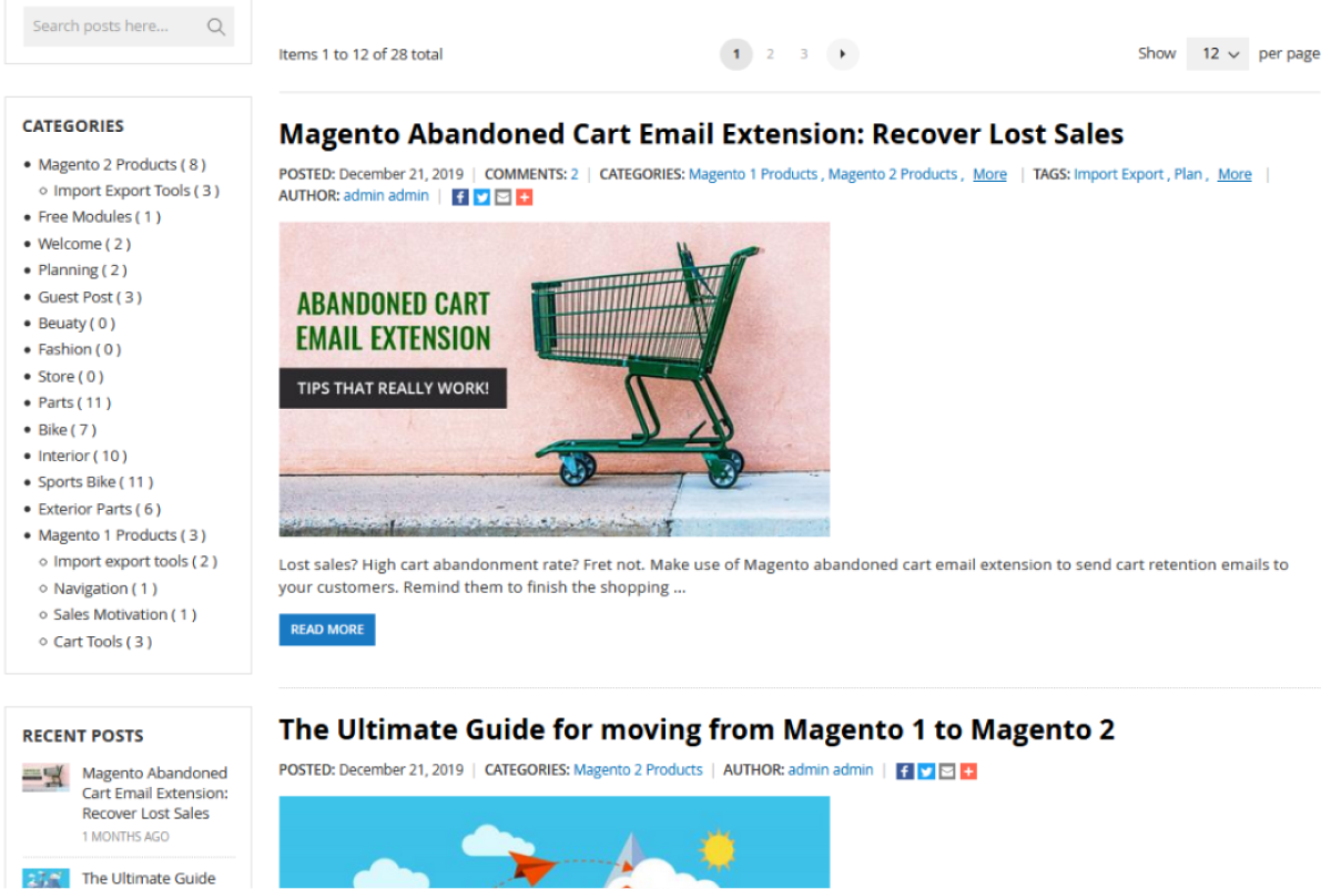 Blog Extension For Magento 2 by MageBees
