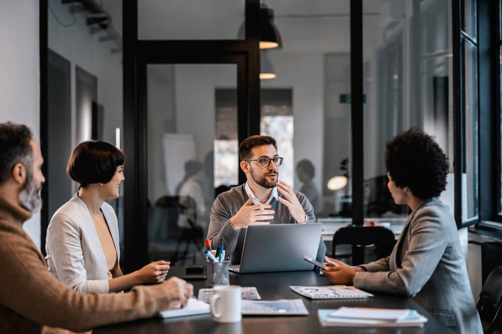 A business discussion