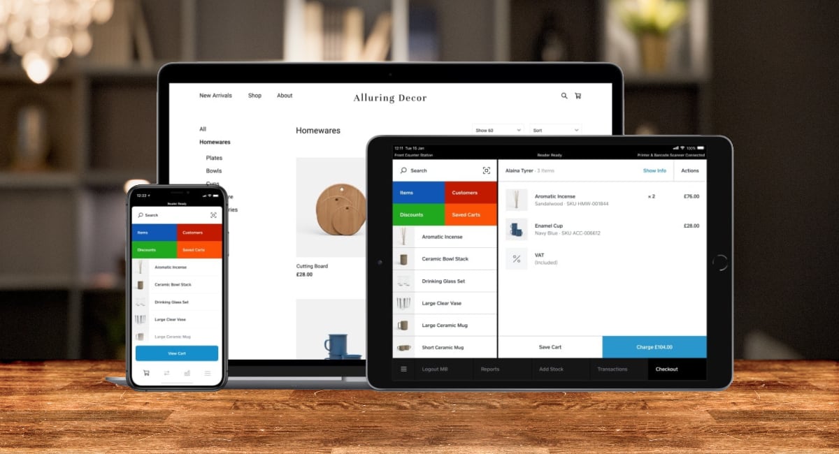 Square POS interface