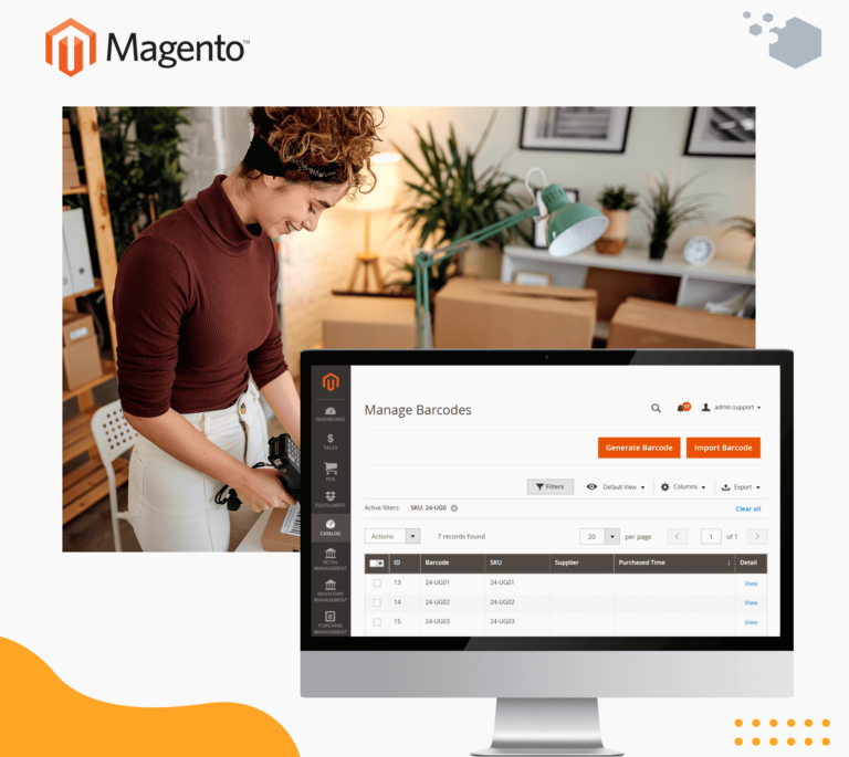 magento 2 barcode management