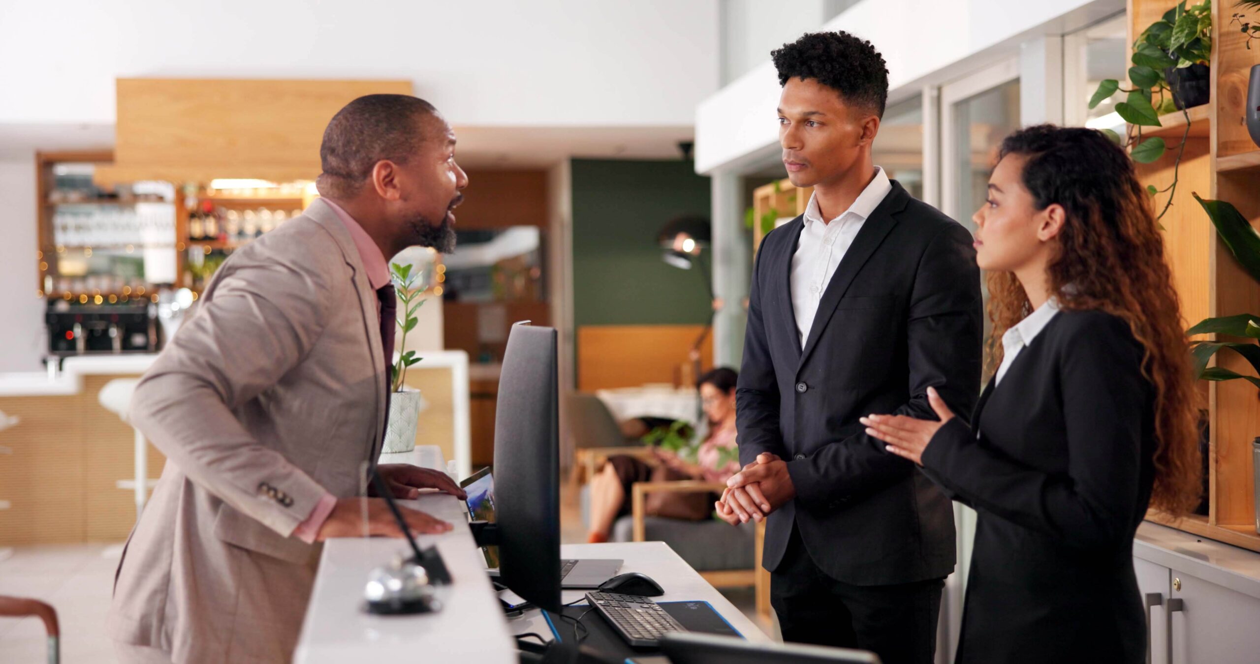 Customer upsets over pre-authorization at a hotel